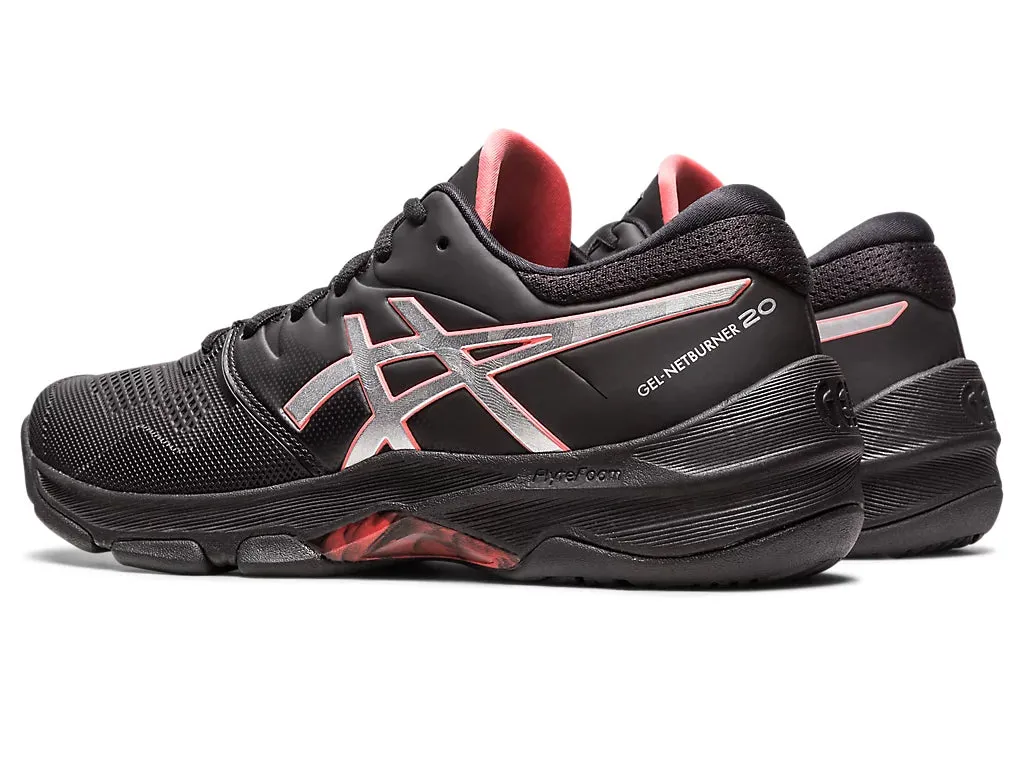 Asics Gel-Netburner 20 Black/Pure Silver Wide (D)