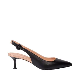 Capretto Two-Tone Sling Back Heeled Shoes