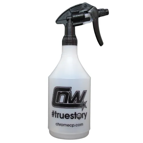 Chrome Heavy Duty Bottle with Chemical Resistant Trigger