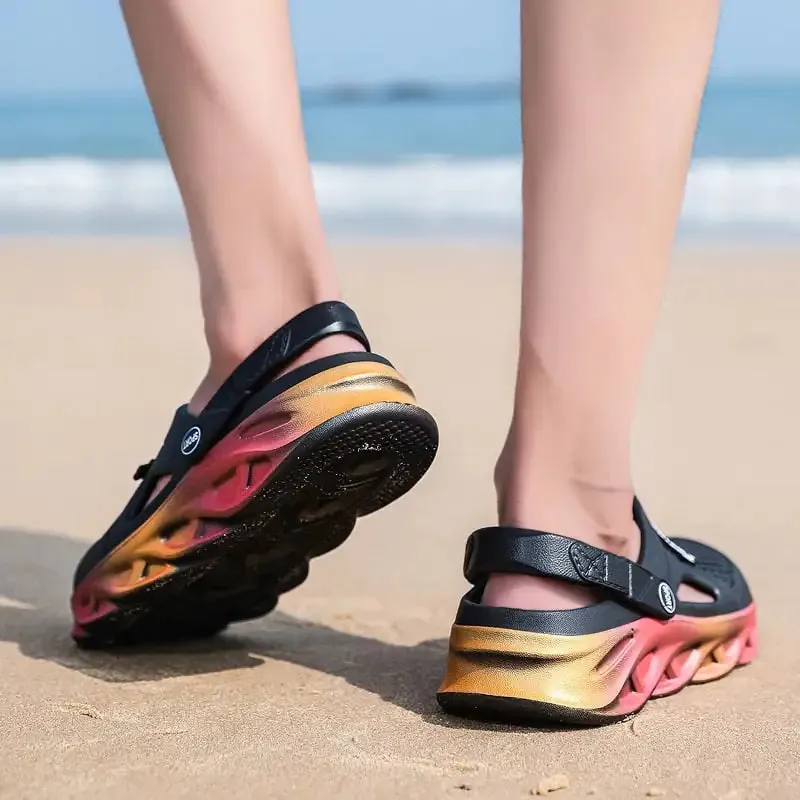 Colourful Beach Crocs Shoes