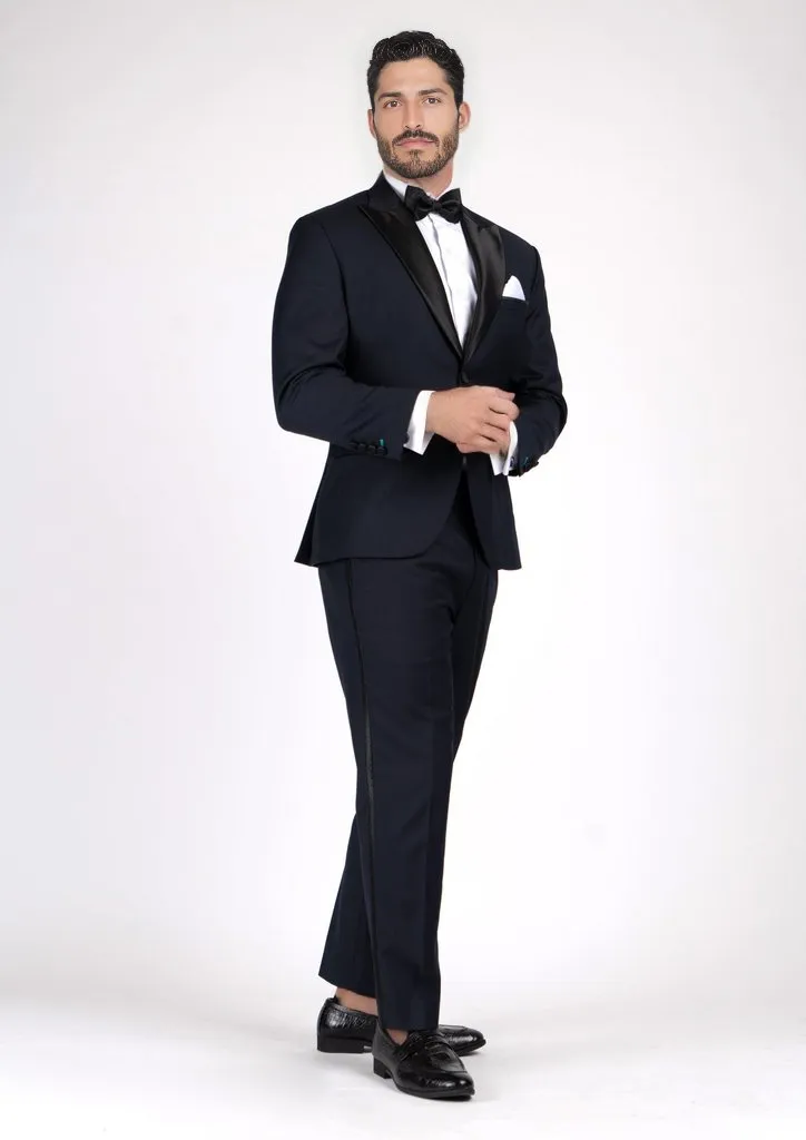 Dean Dark Navy Twill Tuxedo