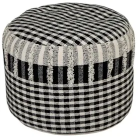 Enigma 99721BKN Black/Natural Pouf