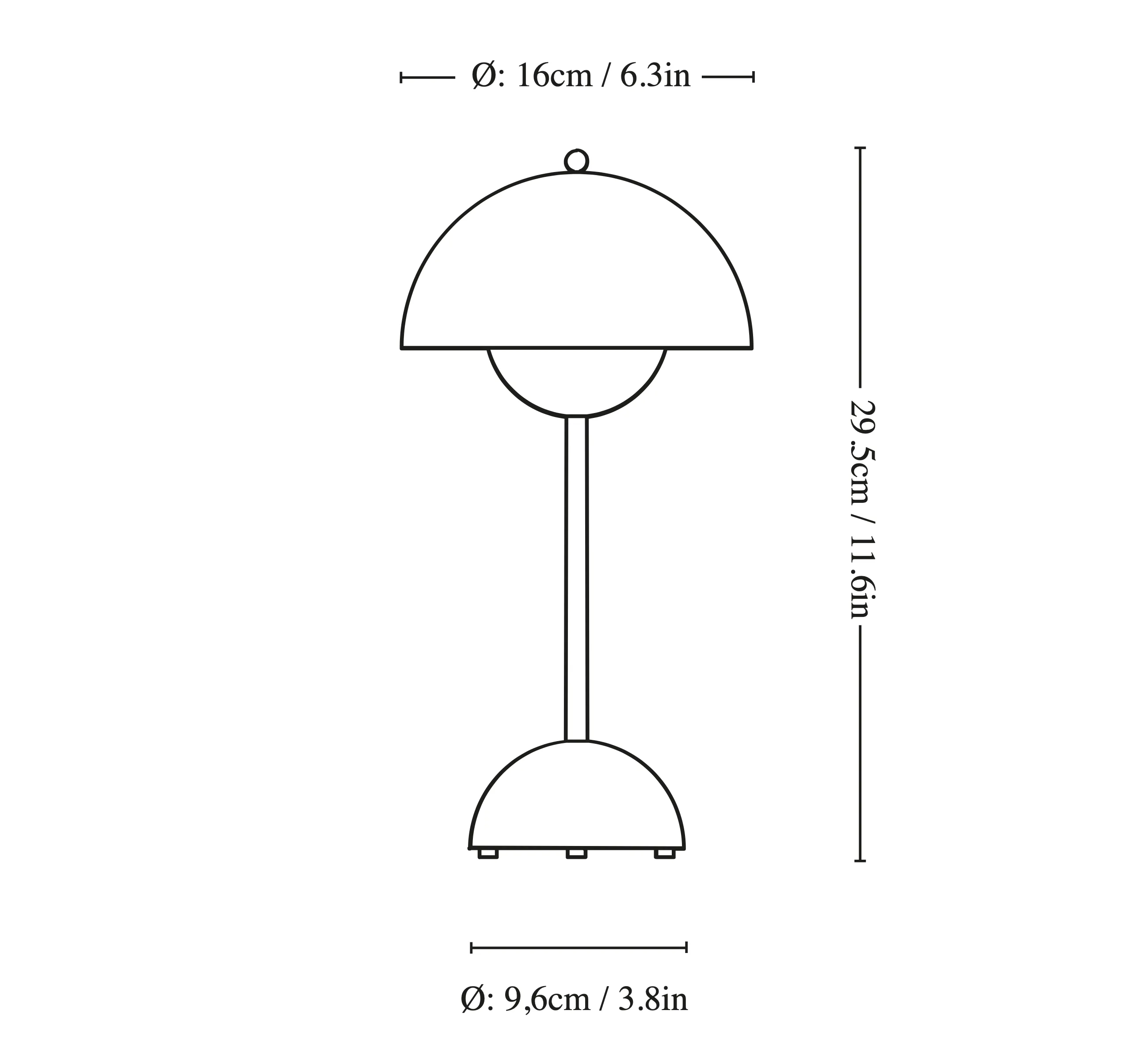 Flowerpot Portable Table Lamp VP9