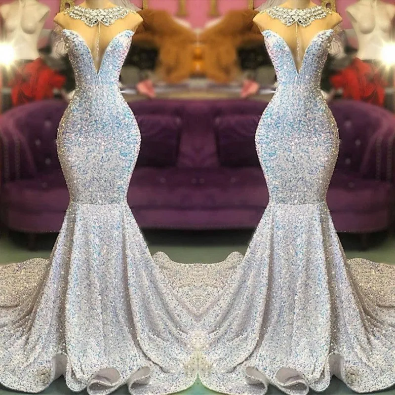 Glamorous Sequins Mermaid Long Evening Prom Dress Online