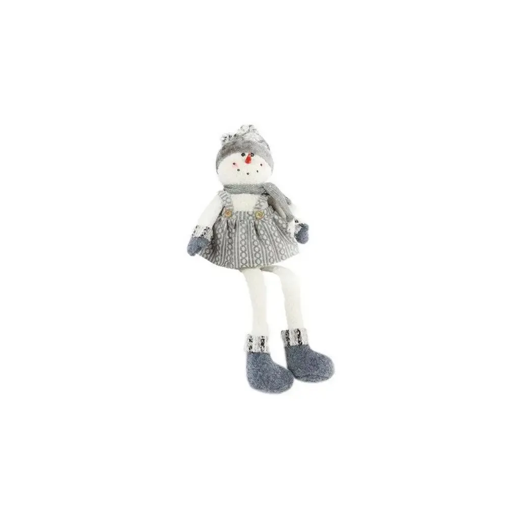 Jingles 70cm Silver/Grey Sitting Snowlady