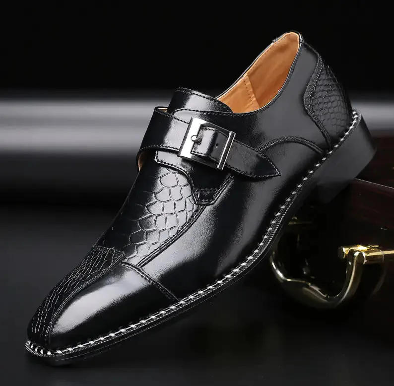 Men's Monkstrap Leather Shoes