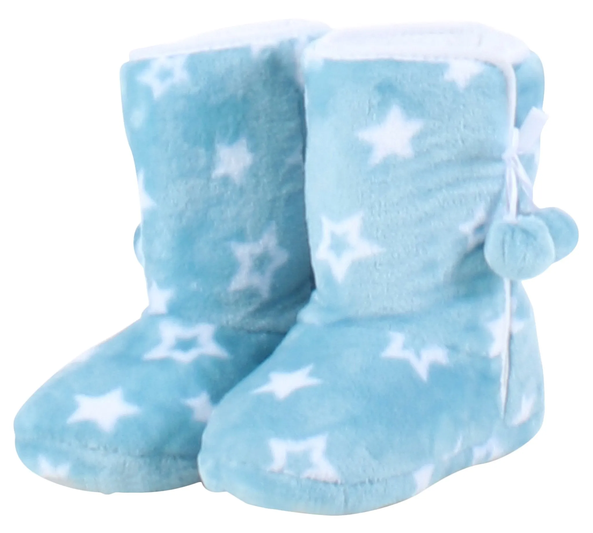 PajamaMania Women’s Fleece Slipper Boots with Rubber Soles