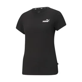 PUMA ESSENTIALS SMALL LOGO WOMEN'S TEE BLACK