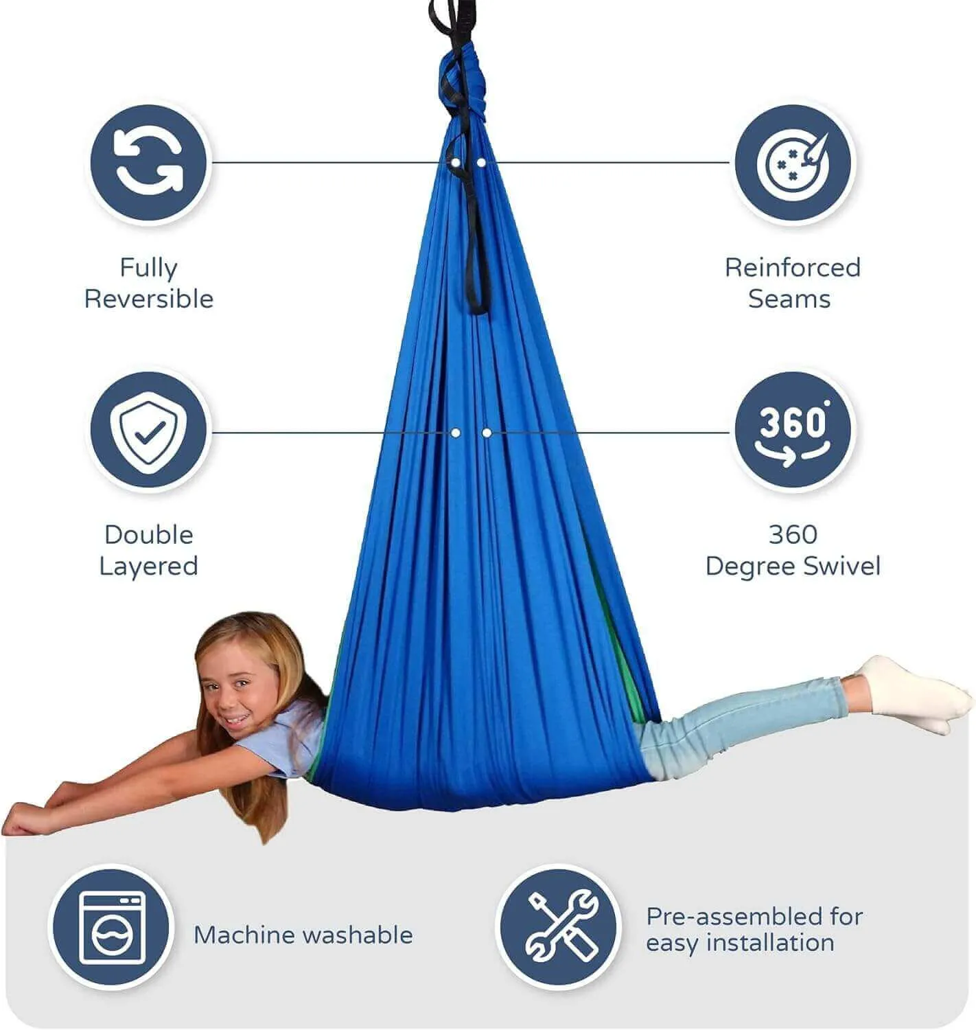 SensoryHarbor™ - Cozy and Stimulating outdoor/Indoor Sensory Swing