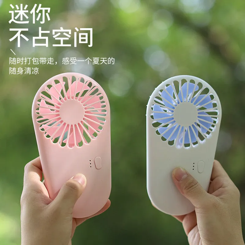 USB Mini Fan Hanging Neck Handheld Pocket Portable with Bracket