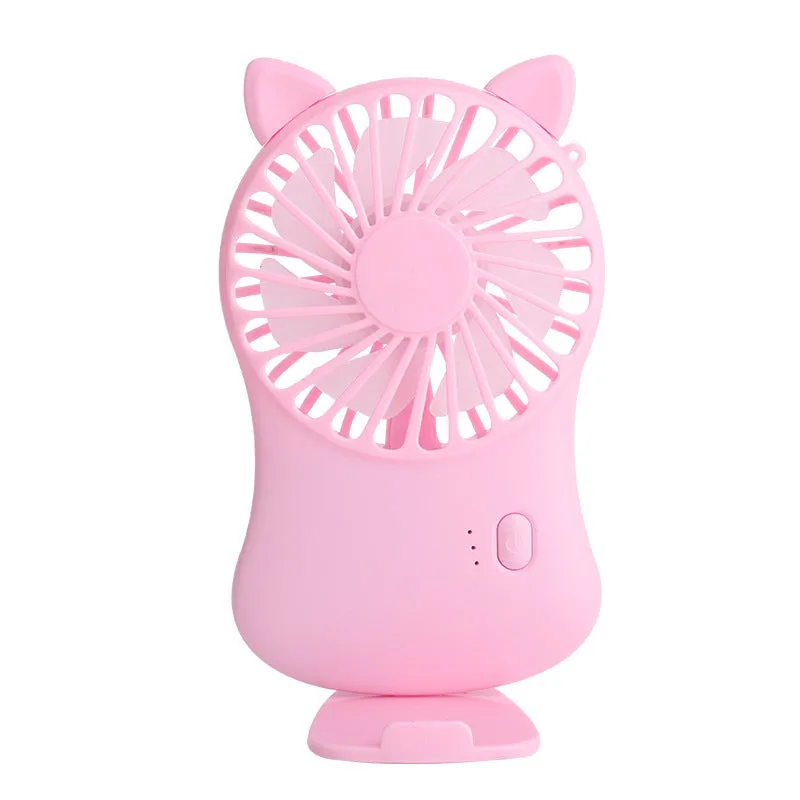 USB Mini Fan Hanging Neck Handheld Pocket Portable with Bracket