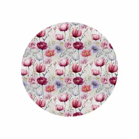 Wildflowers  Circular Micro Fleece Blanket 47"